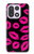S2933 Bisous Rose Lips sur Noir Etui Coque Housse pour OnePlus 15