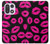 S2933 Bisous Rose Lips sur Noir Etui Coque Housse pour OnePlus 15