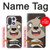 S3855 Dessin animé visage paresseux Etui Coque Housse pour OnePlus 15