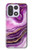 S3896 Stries d'or en marbre violet Etui Coque Housse pour OnePlus 15