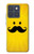 S1145 Soleil jaune Mustache Etui Coque Housse pour Motorola Edge 70