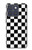 S1611 Échiquier Damier Noir Blanc Etui Coque Housse pour Motorola Edge 70