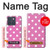 S2358 Rose à pois Etui Coque Housse pour Motorola Edge 70