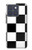 S2492 Noir et blanc Damier Etui Coque Housse pour Motorola Edge 70
