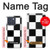 S2492 Noir et blanc Damier Etui Coque Housse pour Motorola Edge 70