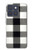 S2842 Noir et blanc Buffle motif de vérification Etui Coque Housse pour Motorola Edge 70