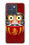 S3023 Japon Bonne chance Daruma Poupée Etui Coque Housse pour Motorola Edge 70