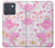 S3036 Flore de fleur rose douce Etui Coque Housse pour Motorola Edge 70