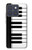 S3078 Noir et blanc Clavier de piano Etui Coque Housse pour Motorola Edge 70