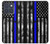 S3244 Ligne Bleu mince Etats-Unis Etui Coque Housse pour Motorola Edge 70