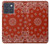 S3355 Motif Bandana Rouge Etui Coque Housse pour Motorola Edge 70