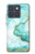 S3399 Vert Marbre Imprimer Graphique Etui Coque Housse pour Motorola Edge 70