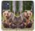S3558 Famille d'ours Etui Coque Housse pour Motorola Edge 70
