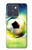 S3844 Ballon de football de football rougeoyant Etui Coque Housse pour Motorola Edge 70