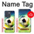 S3844 Ballon de football de football rougeoyant Etui Coque Housse pour Motorola Edge 70