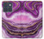 S3896 Stries d'or en marbre violet Etui Coque Housse pour Motorola Edge 70