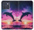 S3980 Dauphin, coucher de soleil, Voie lactée Etui Coque Housse pour Motorola Edge 70