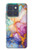 S4001 Lilas abstrait multicolore, émeraude Etui Coque Housse pour Motorola Edge 70