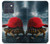 S4056 Tortue de Madagascar à bonnet rouge Etui Coque Housse pour Motorola Edge 70