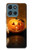S1083 Citrouille araignée bougies Halloween Etui Coque Housse pour Motorola Moto G (2026), G Play (2026)