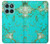 S2377 Turquoise Texture Motif imprimé Gemme Etui Coque Housse pour Motorola Moto G (2026), G Play (2026)