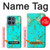 S2377 Turquoise Texture Motif imprimé Gemme Etui Coque Housse pour Motorola Moto G (2026), G Play (2026)