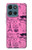 S2885 Paris Rose Etui Coque Housse pour Motorola Moto G (2026), G Play (2026)