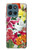 S3205 Fleurs Art Retro Etui Coque Housse pour Motorola Moto G (2026), G Play (2026)