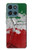 S3318 Italie Drapeau graphique Football Millésime Etui Coque Housse pour Motorola Moto G (2026), G Play (2026)