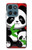 S3929 Panda mignon mangeant du bambou Etui Coque Housse pour Motorola Moto G (2026), G Play (2026)