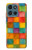 S4077 Aquarelle motif à carreaux colorés Etui Coque Housse pour Motorola Moto G (2026), G Play (2026)