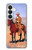 S0772 Cowboy occidental Etui Coque Housse pour Samsung Galaxy S26