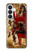 S0817 indien rouge Etui Coque Housse pour Samsung Galaxy S26