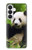 S1073 Panda Prenez plaisir à manger Etui Coque Housse pour Samsung Galaxy S26