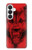 S1090 Rouge Loup Etui Coque Housse pour Samsung Galaxy S26
