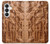 S1307 Poissons Sculpture sur bois imprimé graphique Etui Coque Housse pour Samsung Galaxy S26