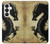 S1482 Peinture Noir dragon Etui Coque Housse pour Samsung Galaxy S26