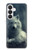 S1516 Loup blanc Etui Coque Housse pour Samsung Galaxy S26
