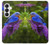 S1565 Oiseau bleu de bonheur Bleu Oiseau Etui Coque Housse pour Samsung Galaxy S26
