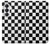 S1611 Échiquier Damier Noir Blanc Etui Coque Housse pour Samsung Galaxy S26