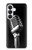 S1672 Rétro Musique Jazz Microphone Etui Coque Housse pour Samsung Galaxy S26