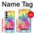 S1697 Tie Dye coloré imprimé graphique Etui Coque Housse pour Samsung Galaxy S26