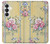 S2229 Fleurs millésimé Etui Coque Housse pour Samsung Galaxy S26