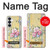 S2229 Fleurs millésimé Etui Coque Housse pour Samsung Galaxy S26
