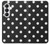S2299 Noir Pois Etui Coque Housse pour Samsung Galaxy S26
