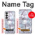 S2316 Bleu foncé Marbre Texture graphique Imprimer Etui Coque Housse pour Samsung Galaxy S26