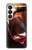 S2396 Rouge Bouteille de vin et le verre Etui Coque Housse pour Samsung Galaxy S26