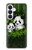 S2441 Forêt de Bambous de la famille Panda Etui Coque Housse pour Samsung Galaxy S26