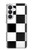 S2492 Noir et blanc Damier Etui Coque Housse pour Samsung Galaxy S26