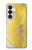 S2713 Serpent jaune imprimé graphique Peau Etui Coque Housse pour Samsung Galaxy S26
